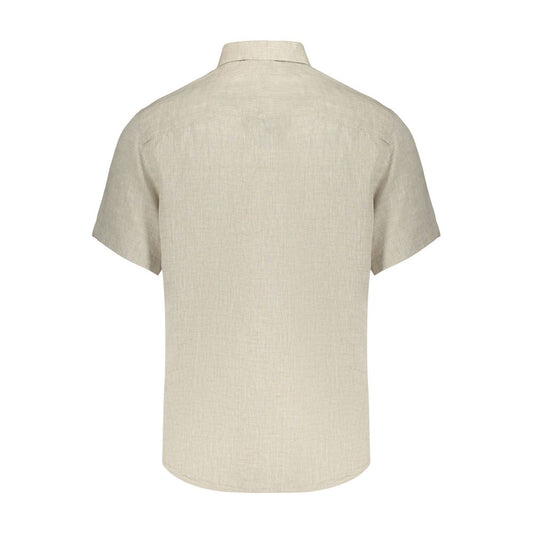 Beige Linen Men's Shirt