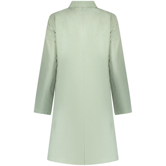 Green Cotton Women's Coat