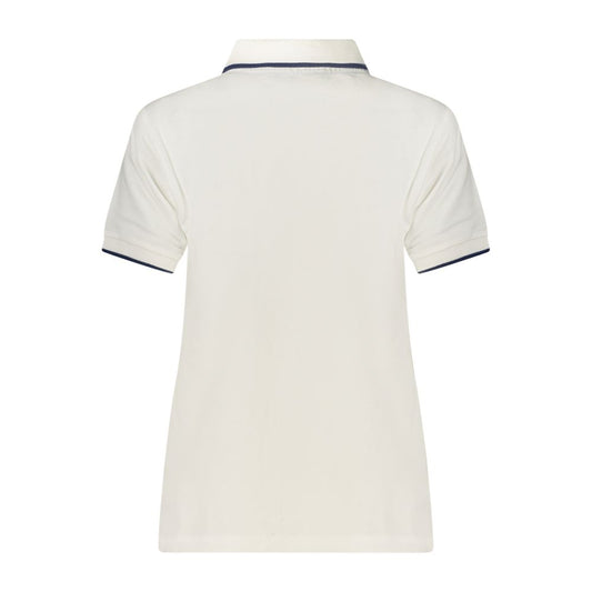 White Cotton Women's Polo Shirt