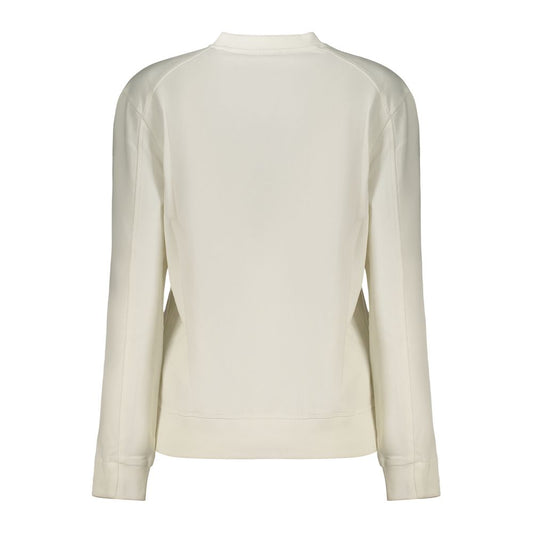 White Cotton Women's Sweatshirt
