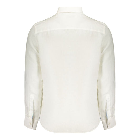 White Linen Men's Shirt