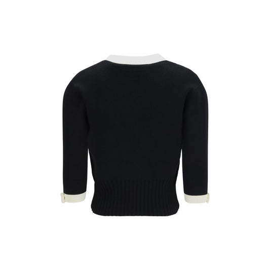 Black Cotton Cardigan