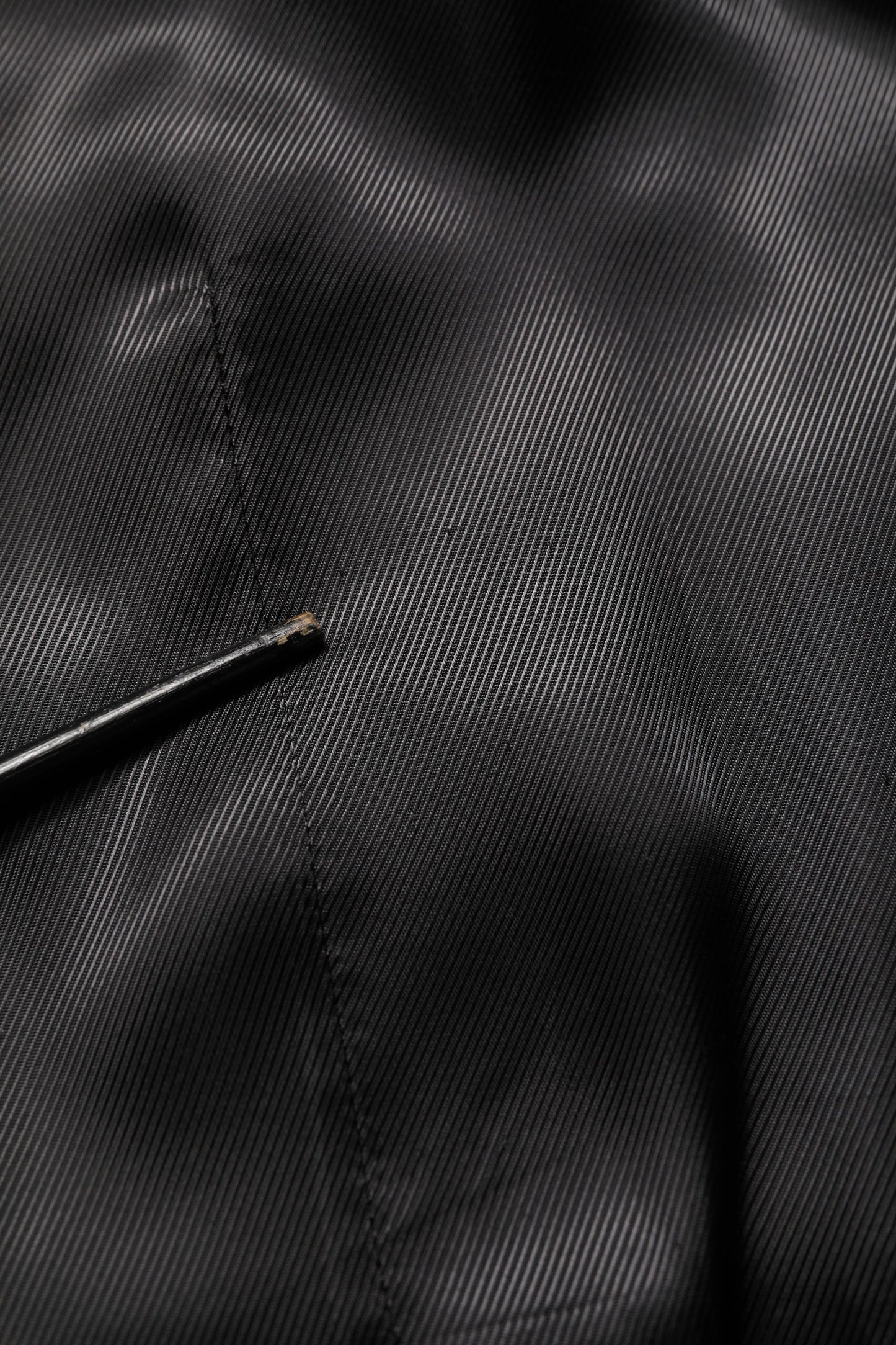 Black Wool Single Breasted Waistcoat Vest