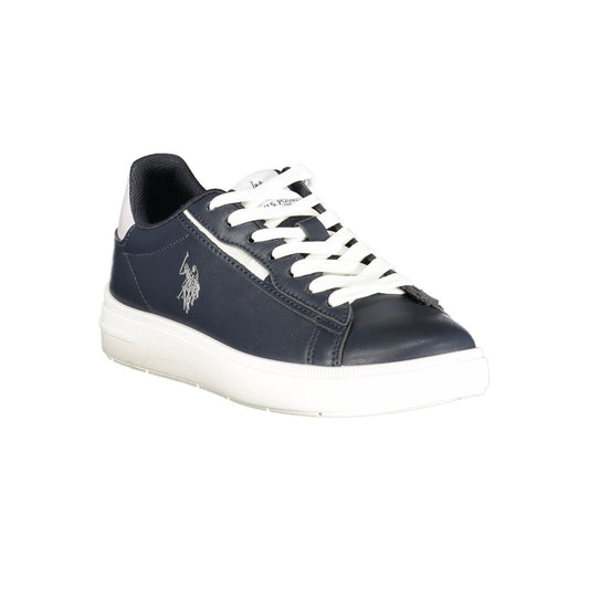 Blue Polyurethane Women's Sneaker