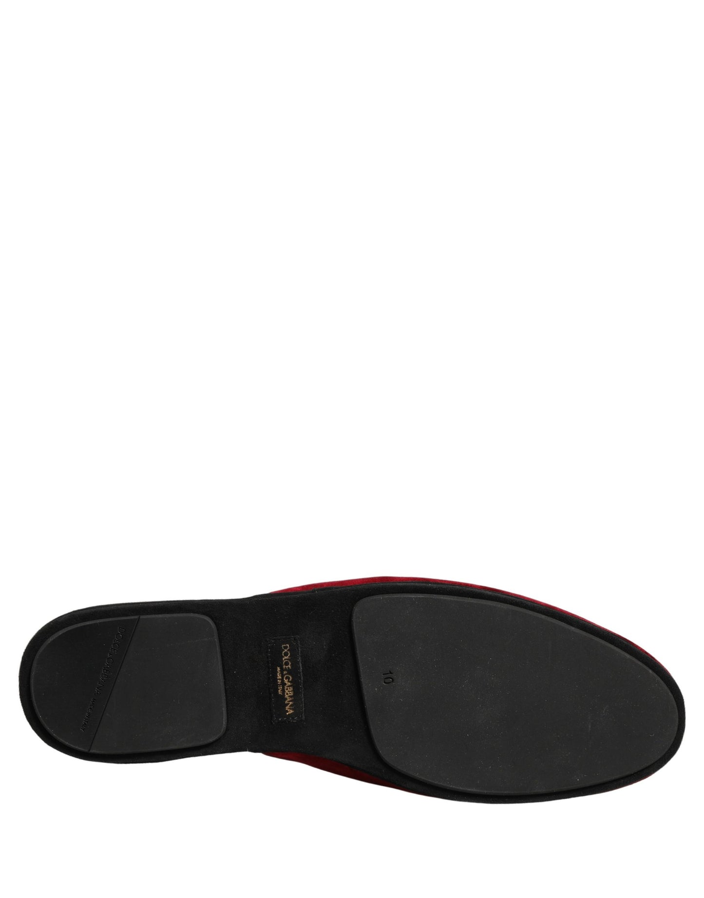 Red Suede Slides Flat Slipper Men Shoes
