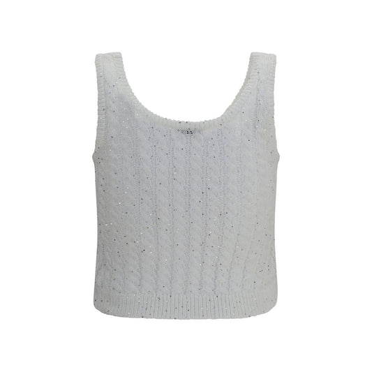 White Linen Tank Tops