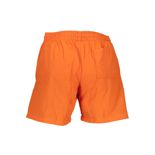 Orange Polymide Men's Swimwear