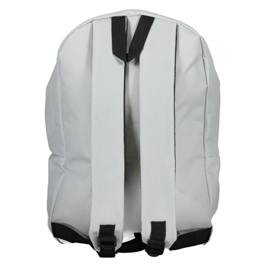 Gray Polyester Men Backpack
