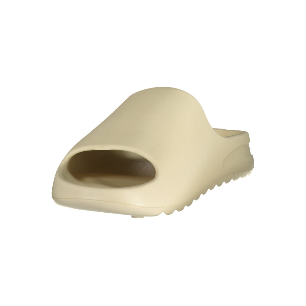 Beige Polyurethane Men's Slipper
