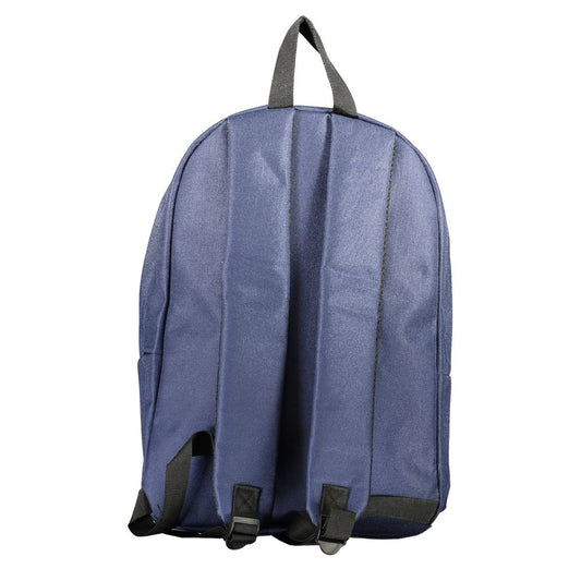 Blue Polyester Men's Backpack