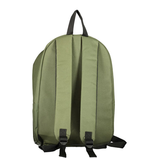 Green Polyester Men's Backpack