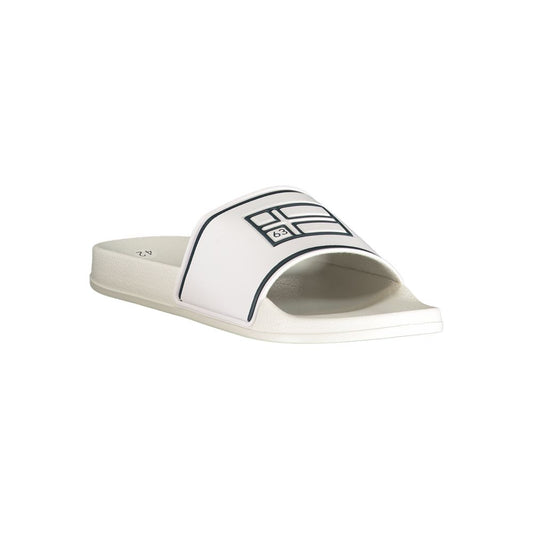 White Polyurethane Men's Slipper