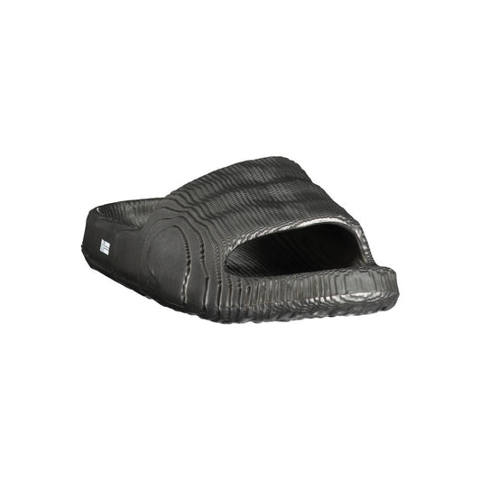Black Polyurethane Men Slipper