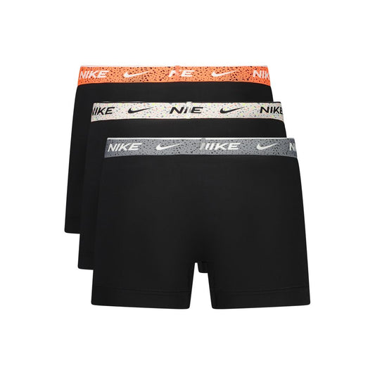 Black Cotton Men's Shorts
