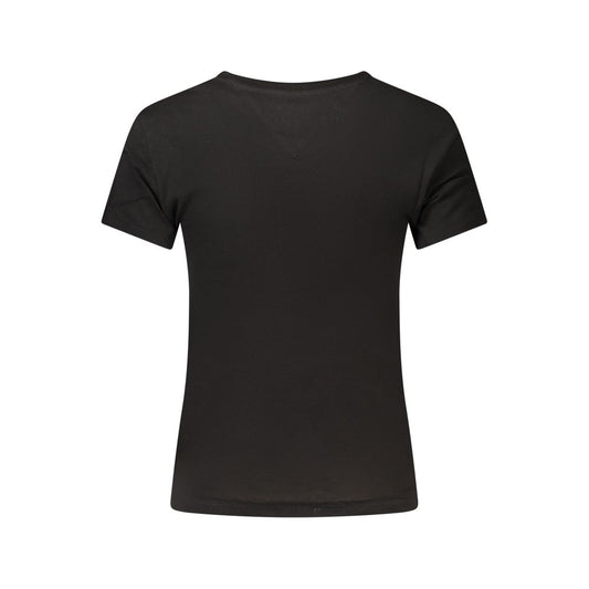 Black Cotton Women's T-Shirt