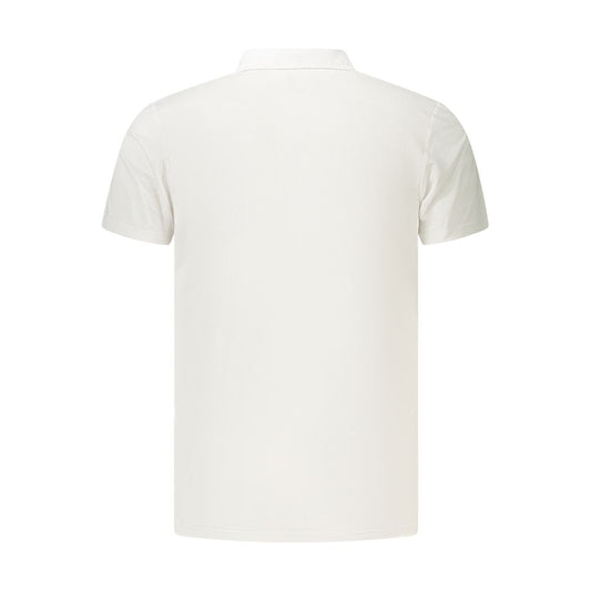 White Polyester Polo Shirt