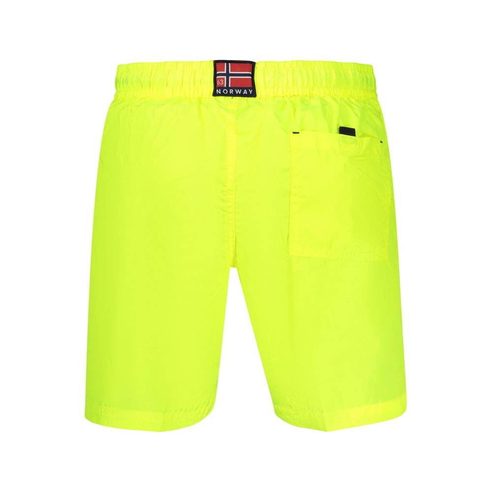 Yellow Polyamide Men's Swimwear