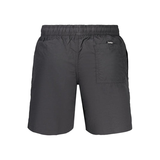 Black Polyamide Men's Swimwear
