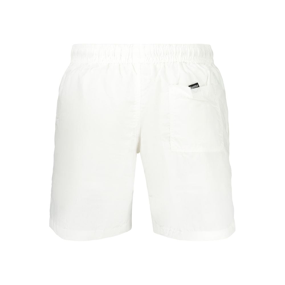 White Polyamide Men's Swimwear