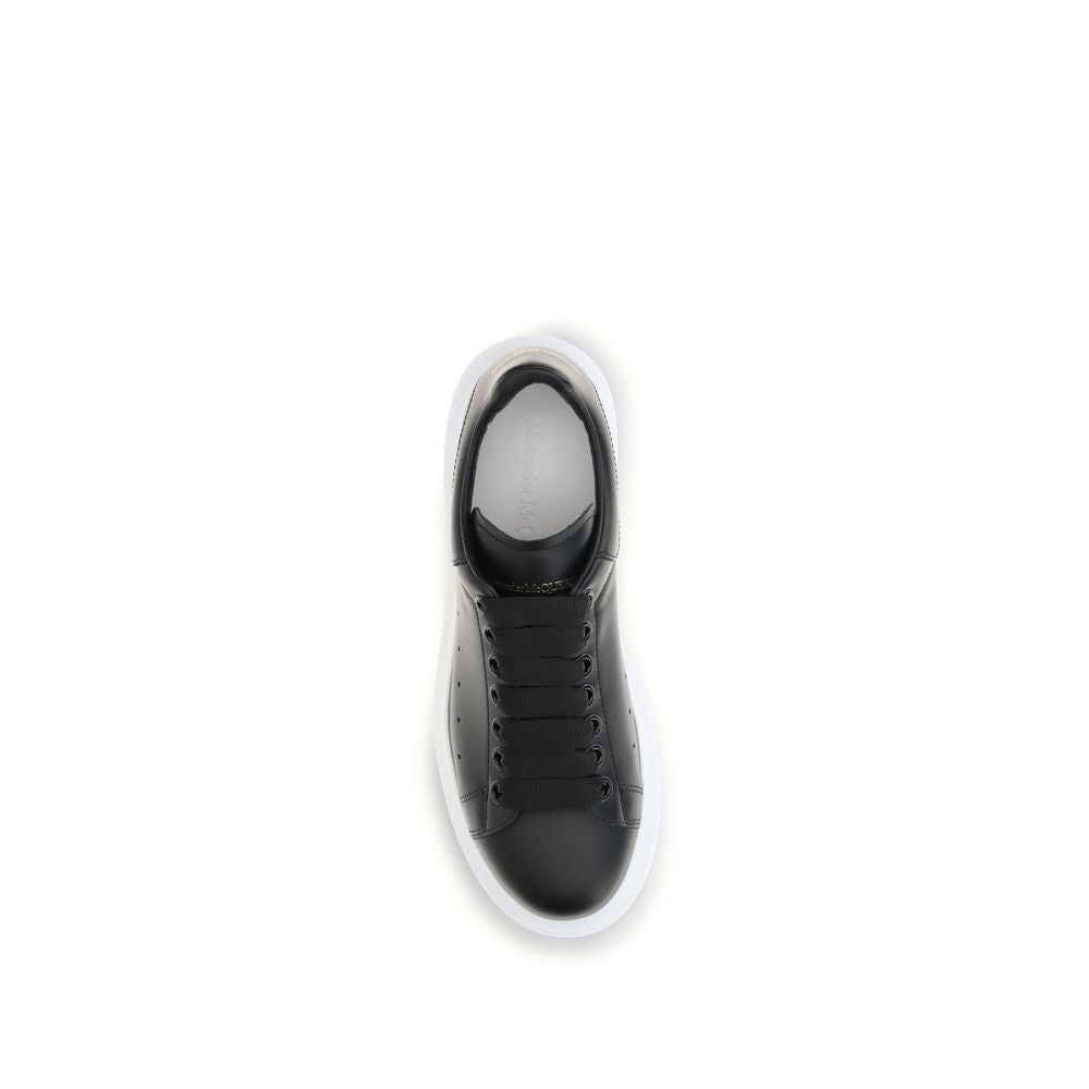 Black Calf Leather Bos Taurus Platform Sneakers