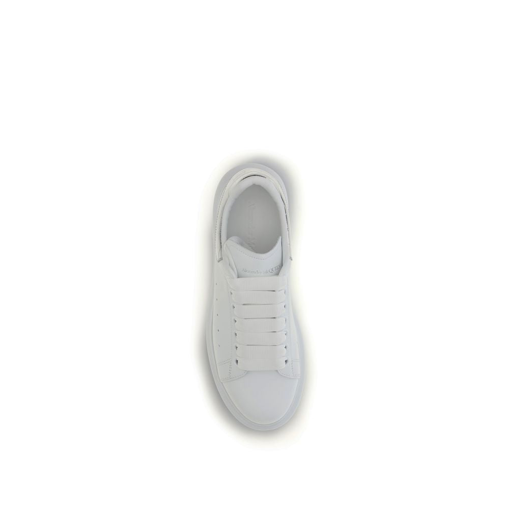White Calf Leather Bos Taurus Platform Sneakers