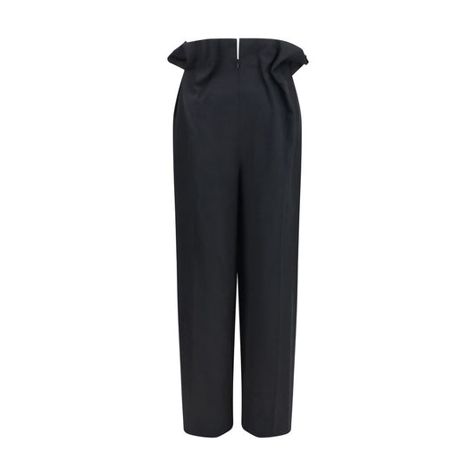 Black Wool Oves Aries Casual Pants