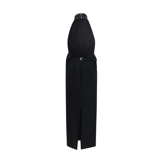 Black Polyester Cocktail Dress