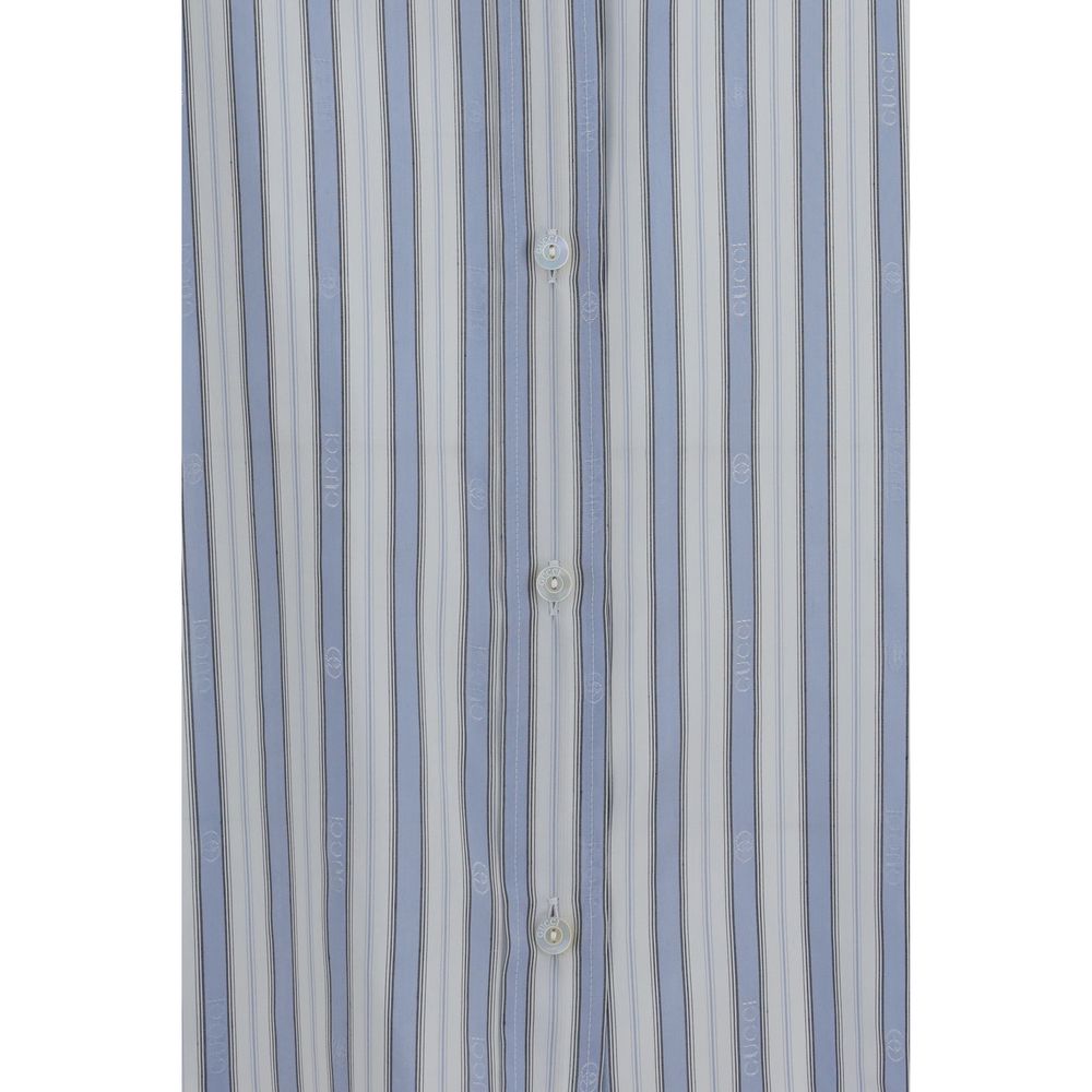 Blue Silk Shirt