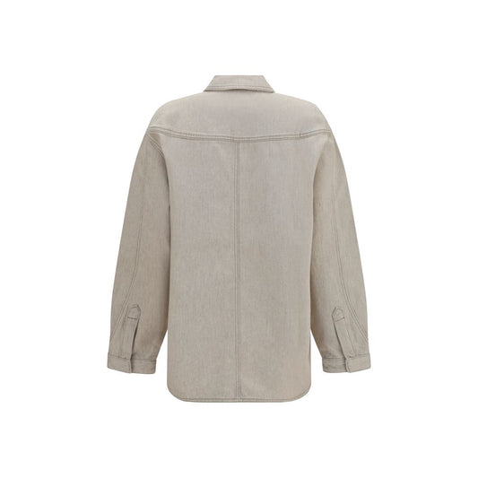 Beige Denim Shirt