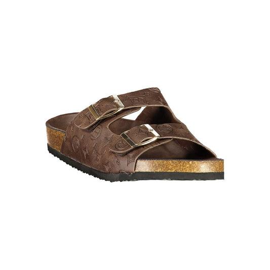 Brown Polyurethane Women's Sandal