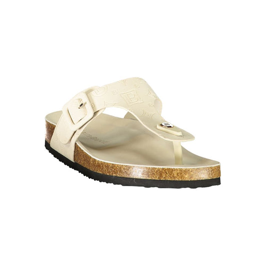 Bianco Poliuretano Donna Ciabatta for Effortless Elegance