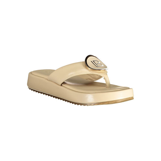 Beige Polyurethane Women's Sandal