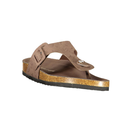 Brown Polyurethane Women's Sandal