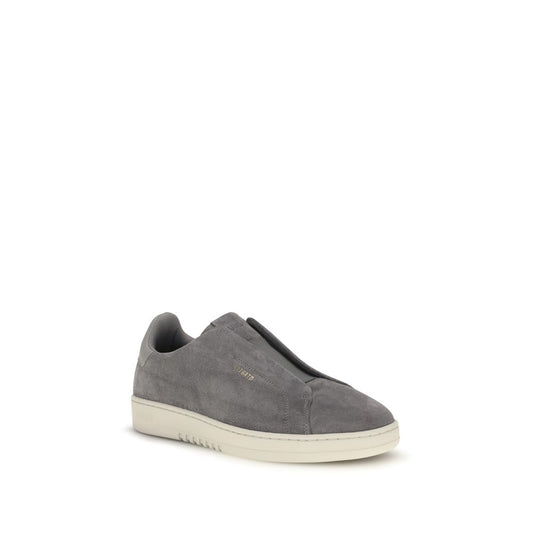 Gray Calf Leather Bos Taurus Low Top Sneakers