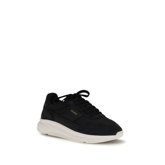 Black Polyester Athletic Sneakers
