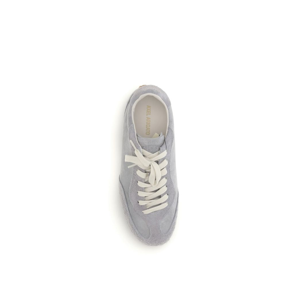 Gray Calf Leather Bos Taurus Low Top Sneakers