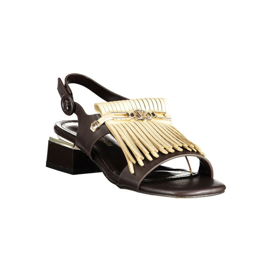Brown Polyurethane Women's Sandal