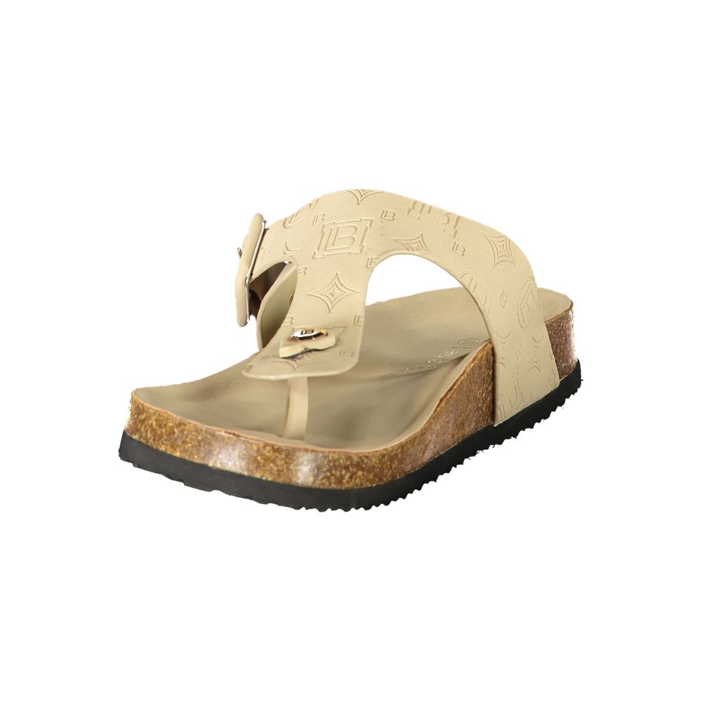 Beige Polyethylene Flip-Flop Sandals