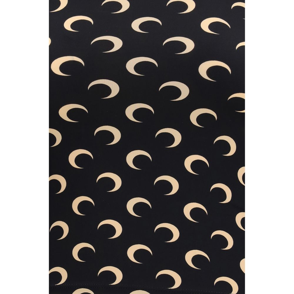 Black Polyamide Sleeveles T-Shirt