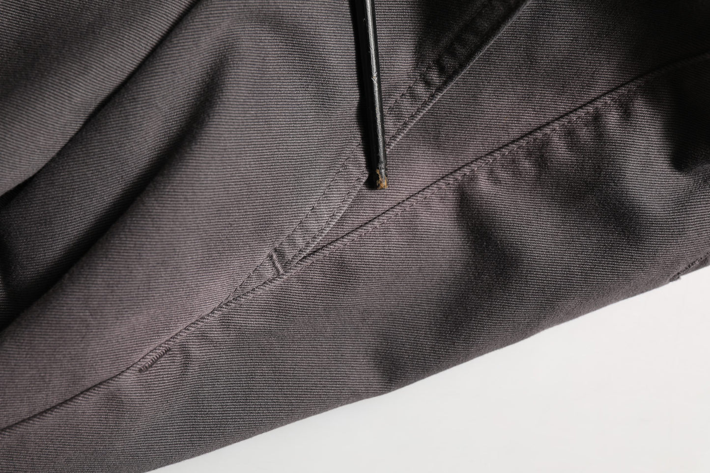 Dark Gray Cotton Straight Chino Trouser Pants
