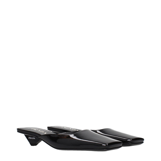 Black Leather Flat Sandals