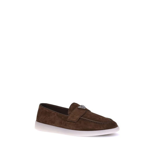 Brown Calf Leather Bos Taurus Slip-On Loafers