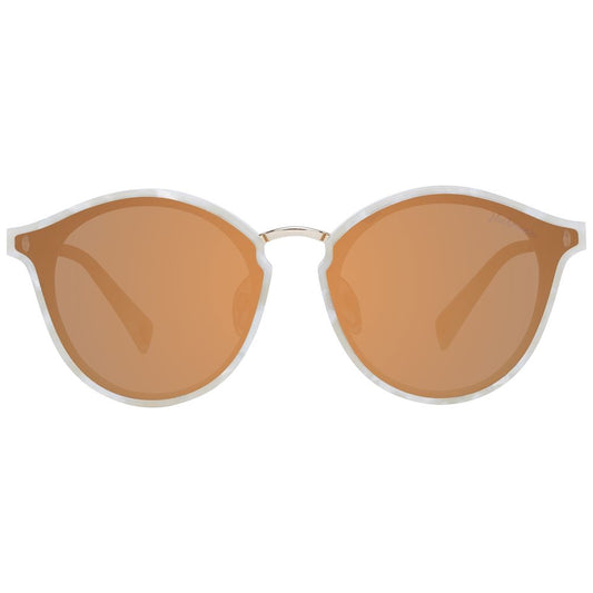 Beige Plastic Sunglasses