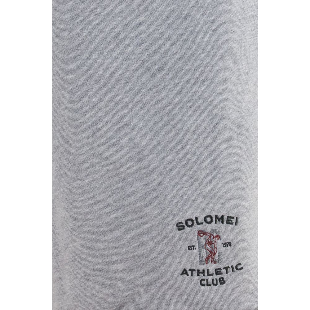 Gray Cotton Bermuda Shorts
