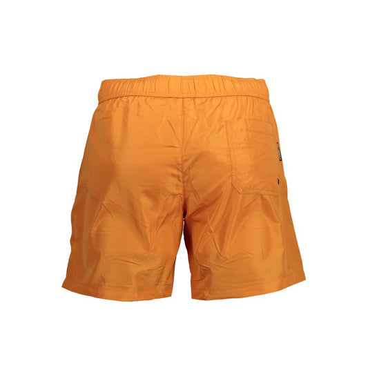Arancione Polyester Men's Swimwear Boxer
