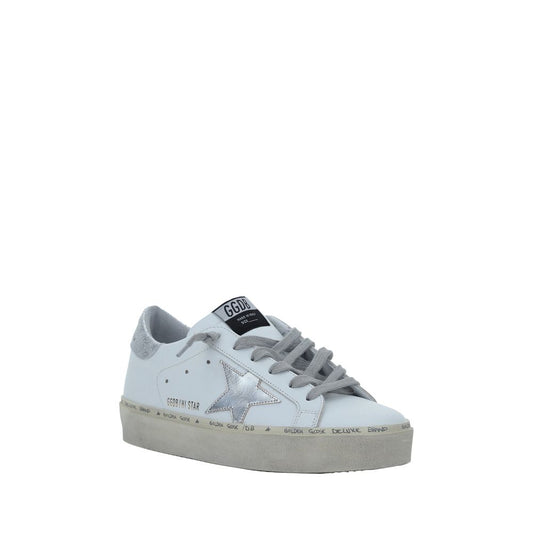 White Calf Leather Bos Taurus Low Top Sneakers