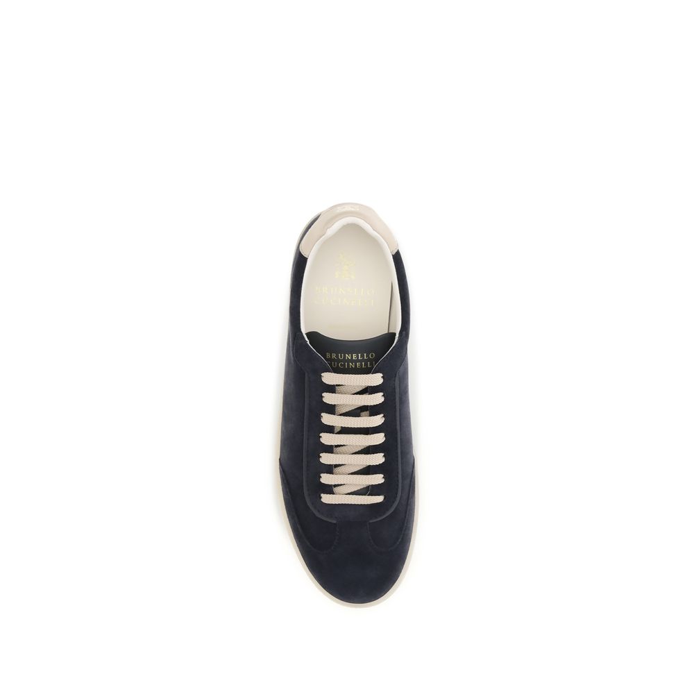 Brown Calf Leather Bos Taurus Low Top Sneakers