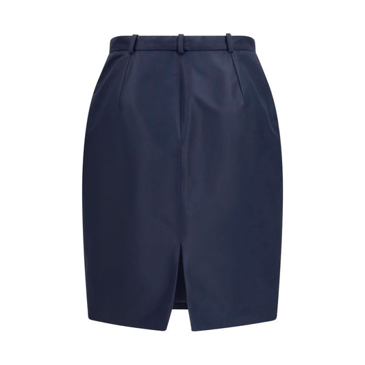 Blue Silk Skirt