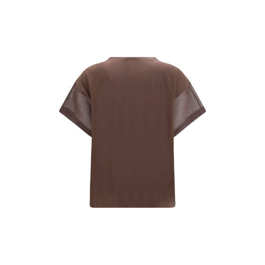 Brown Cotton T-Shirt