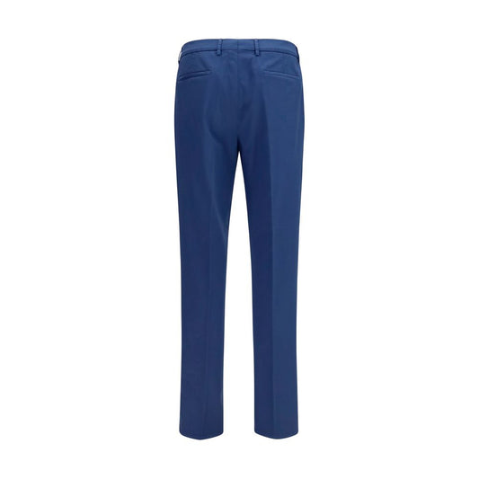 Blue Cotton Chino Pants